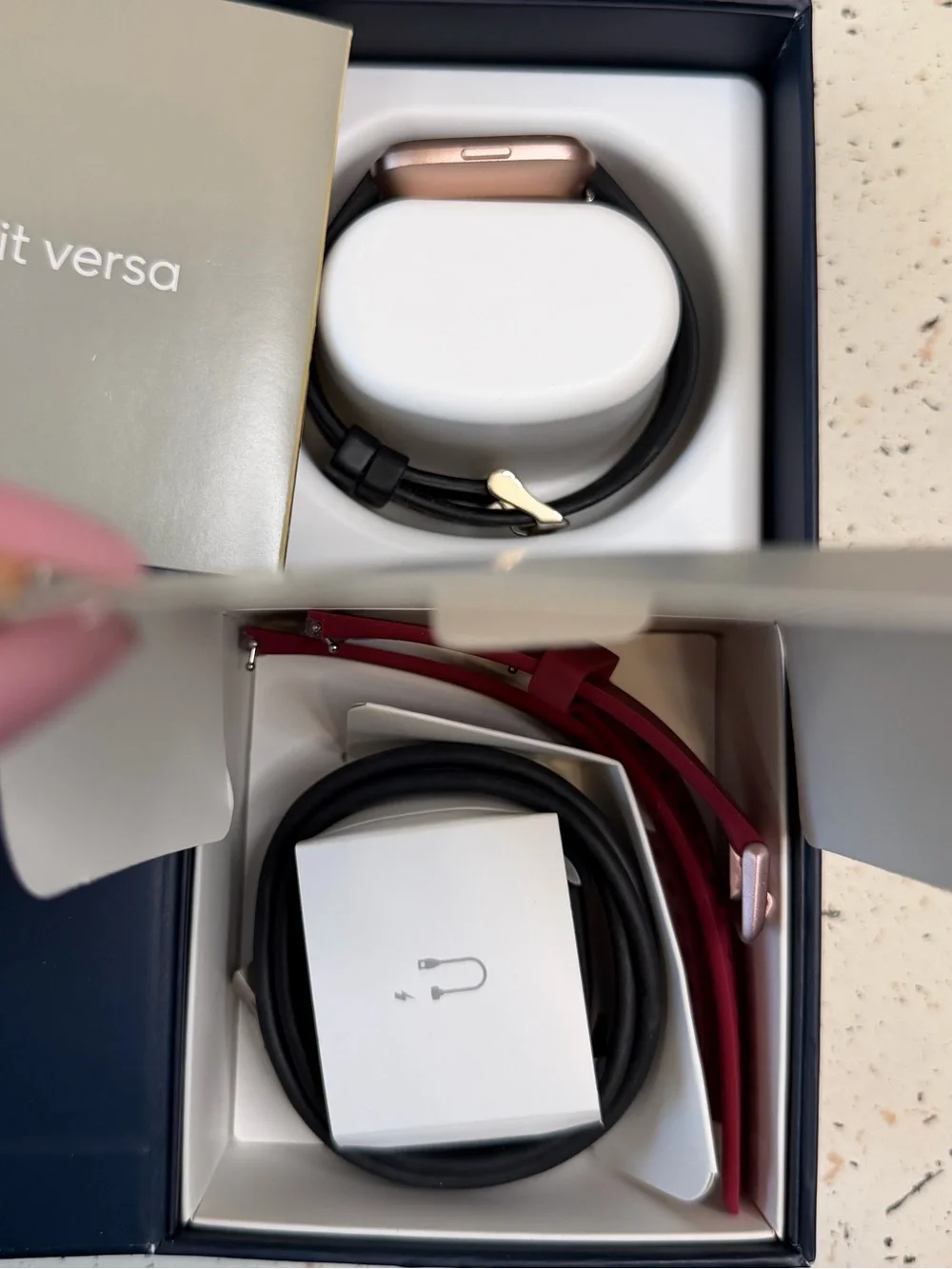 Fit bit versa watch rose gold